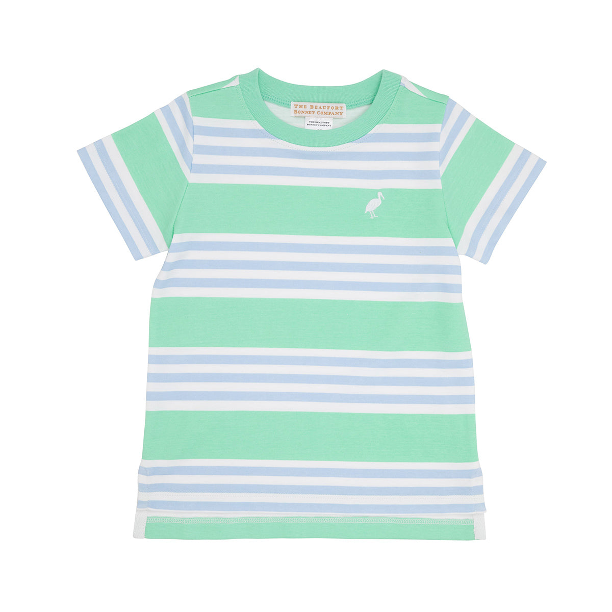 TBBC Carter Crewneck Grace Bay Green Saddle Ridge Stripe