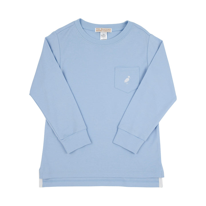 Long-Sleeve Carter Crewneck in Beale Street Blue by The Beaufort Bonnet Company