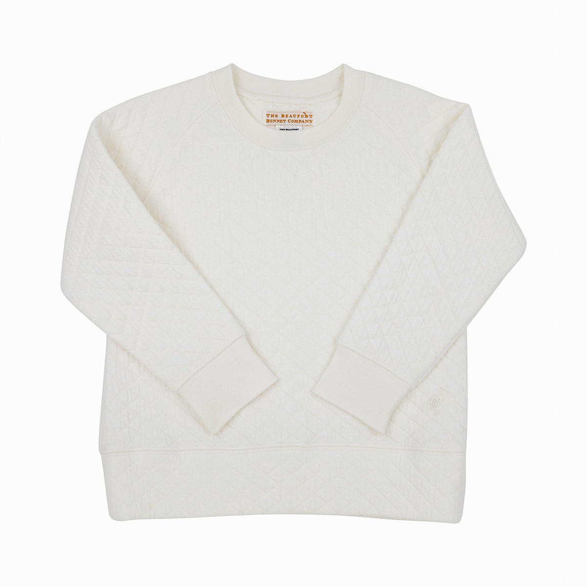 Cassidy Comfy Crewneck (Quilted) in Palmetto Pearl by The Beaufort Bonnet Company