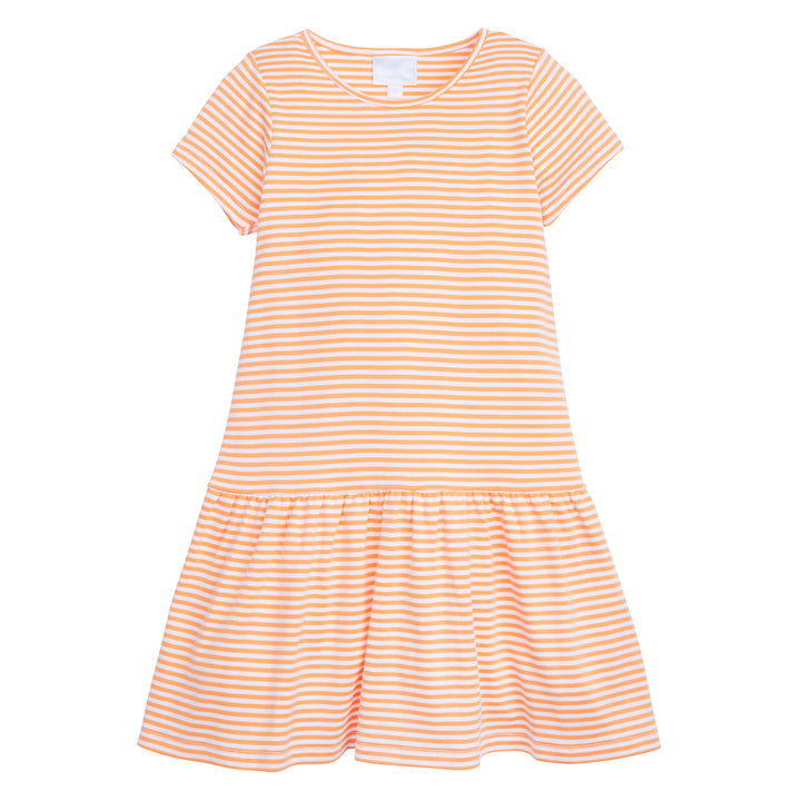 Little English Orange Stripe Dress