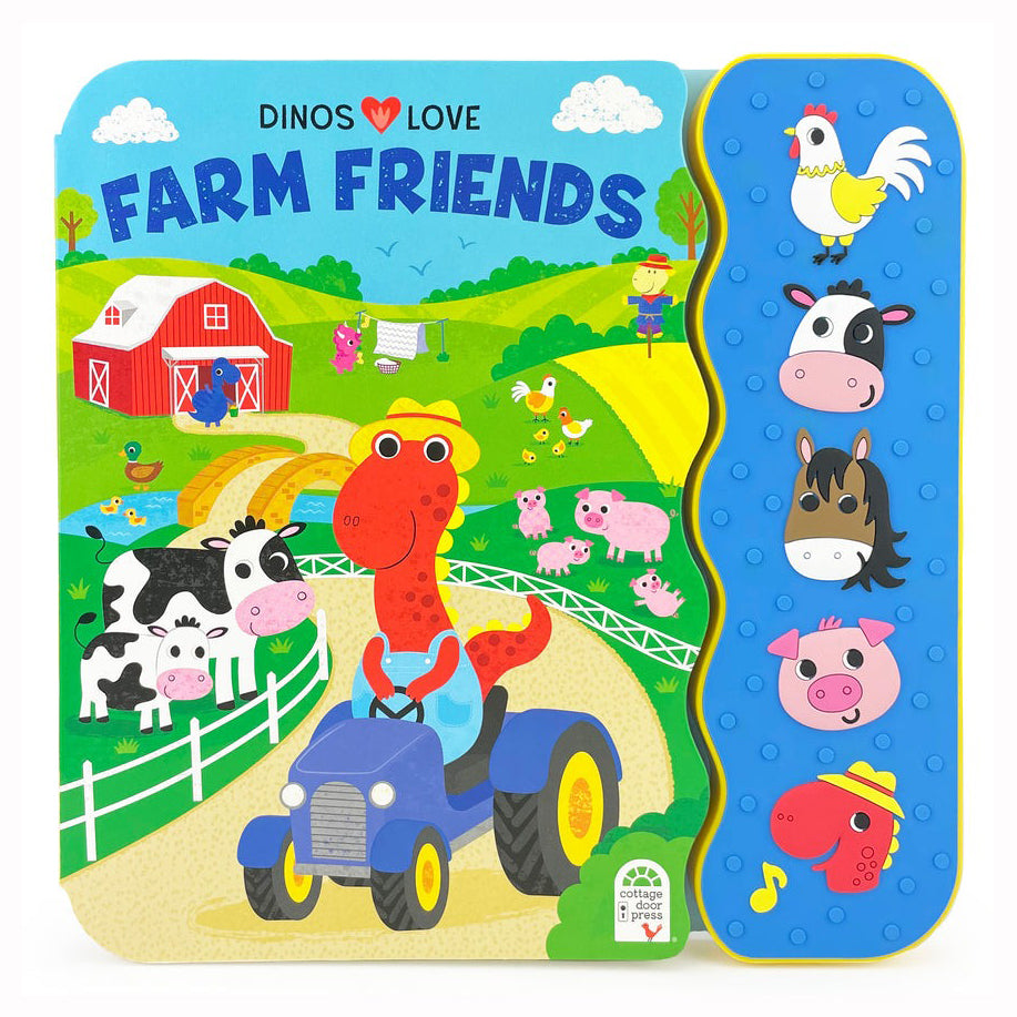 Dinos Love Farm Friends Interactive Book