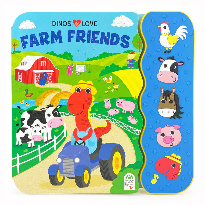 Dinos Love Farm Friends Interactive Book