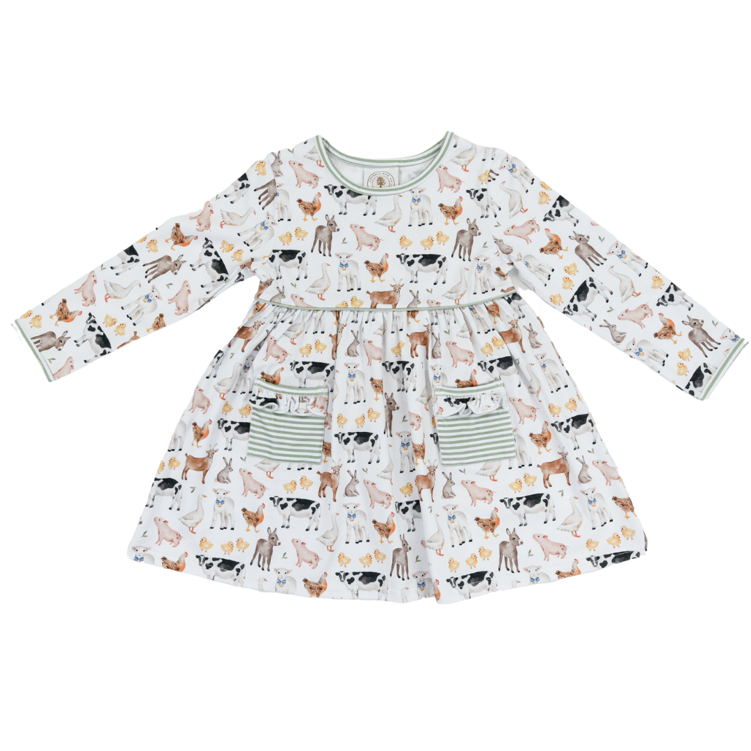 EIEIO Farm Animals Dress by Cypress Row