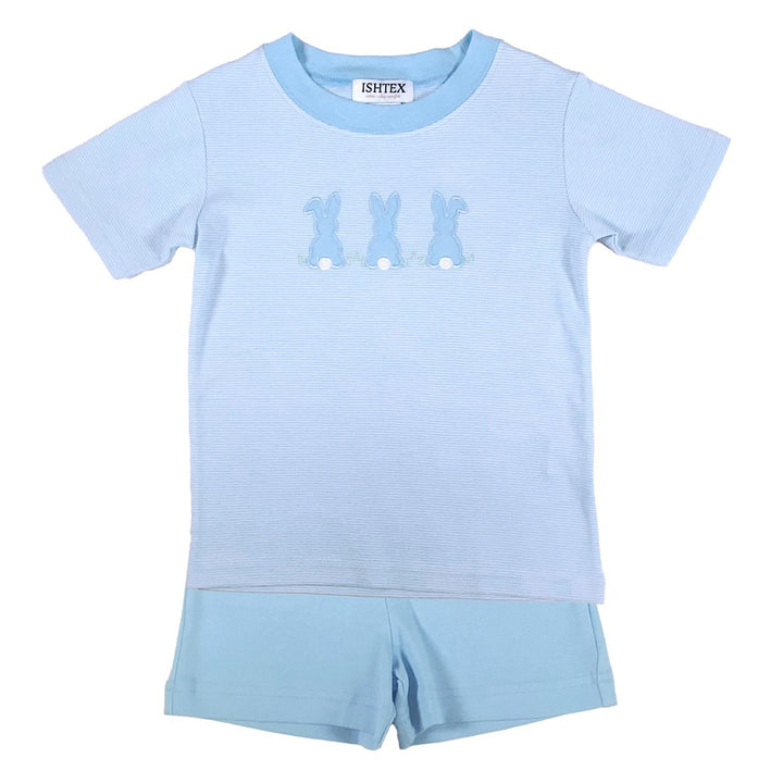 Easter Bunny Trio Boy's Short Set by Ishtex