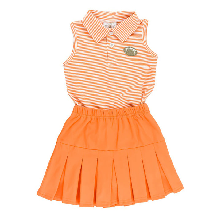 Orange Fan Zone Skort Set by Cypress Row