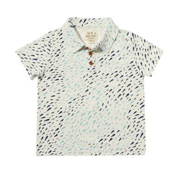 Starboard Fish Print Polo by Me & Henry