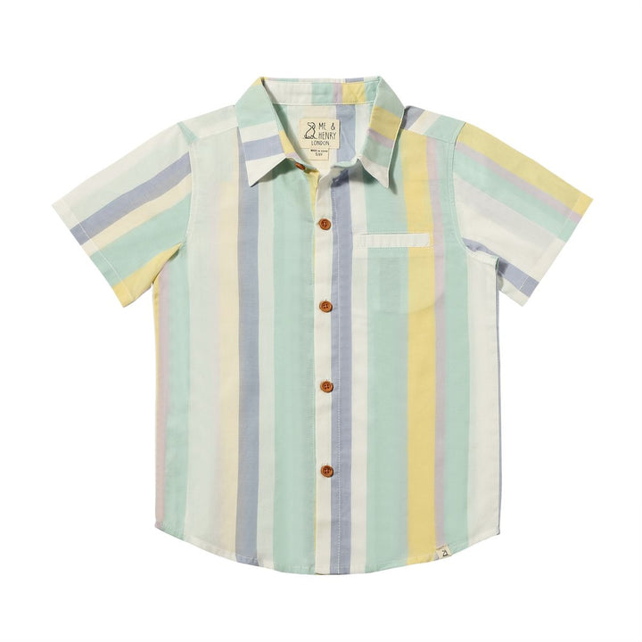 Newport Blue / Yellow / White Stripe Shirt by Me & Henry