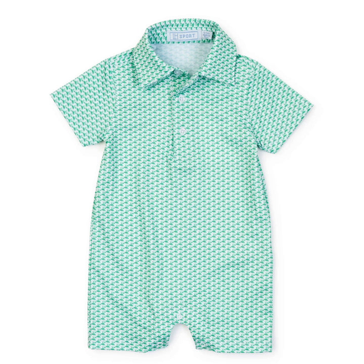 Golf Tourney Classic Green Boy's Performance Shortall by Lila & Hayes Sport