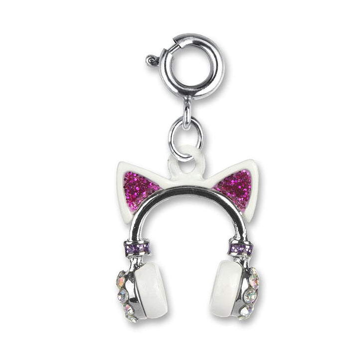 Gold Kitty Ears Headphones Charm by Charm It!
