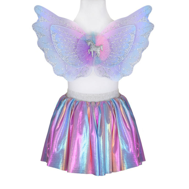 Great Pretenders Magical Unicorn Skirt and Wings - Pastel - Size 4