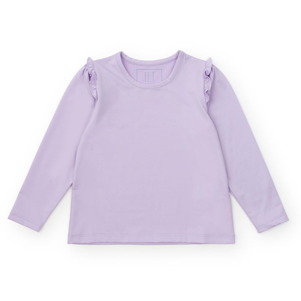 LIla & Hayes LH Sport Girls Mia Long Sleeve Performance Ruffle Top - Hot Pink main image 1