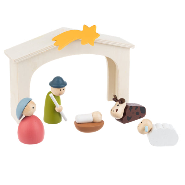 6-Piece Wooden Nativity Set by Ganz