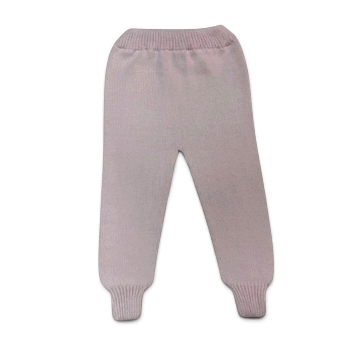 Pink Knit Jogger Pants by Mi Lucero