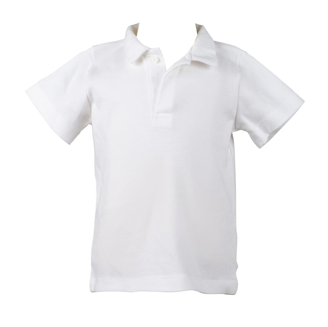 White Pima Polo by Proper Peony