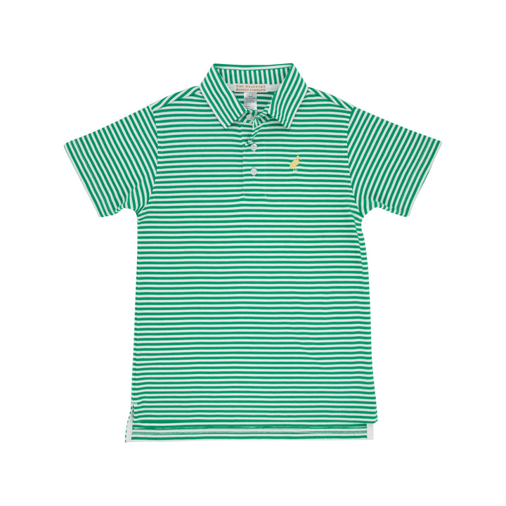 Kiawah Kelly Green Stripe Prim and Proper Polo by The Beaufort Bonnet Company