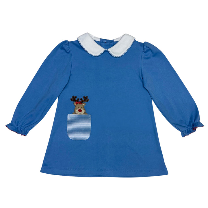 Reindeer on Pocket Dress by Zuccini Kids