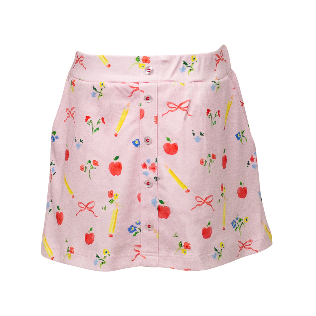 School Days Button Skirt by Proper Peony