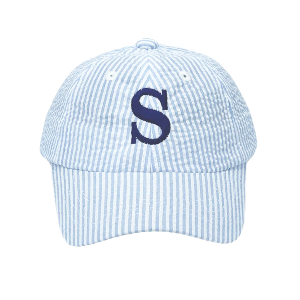 Blue Seersucker YOUTH Hat by Bits & Bows