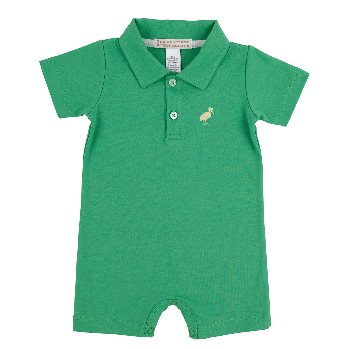 Kiawah Kelly Green Sir Proper's Romper by The Beaufort Bonnet Company