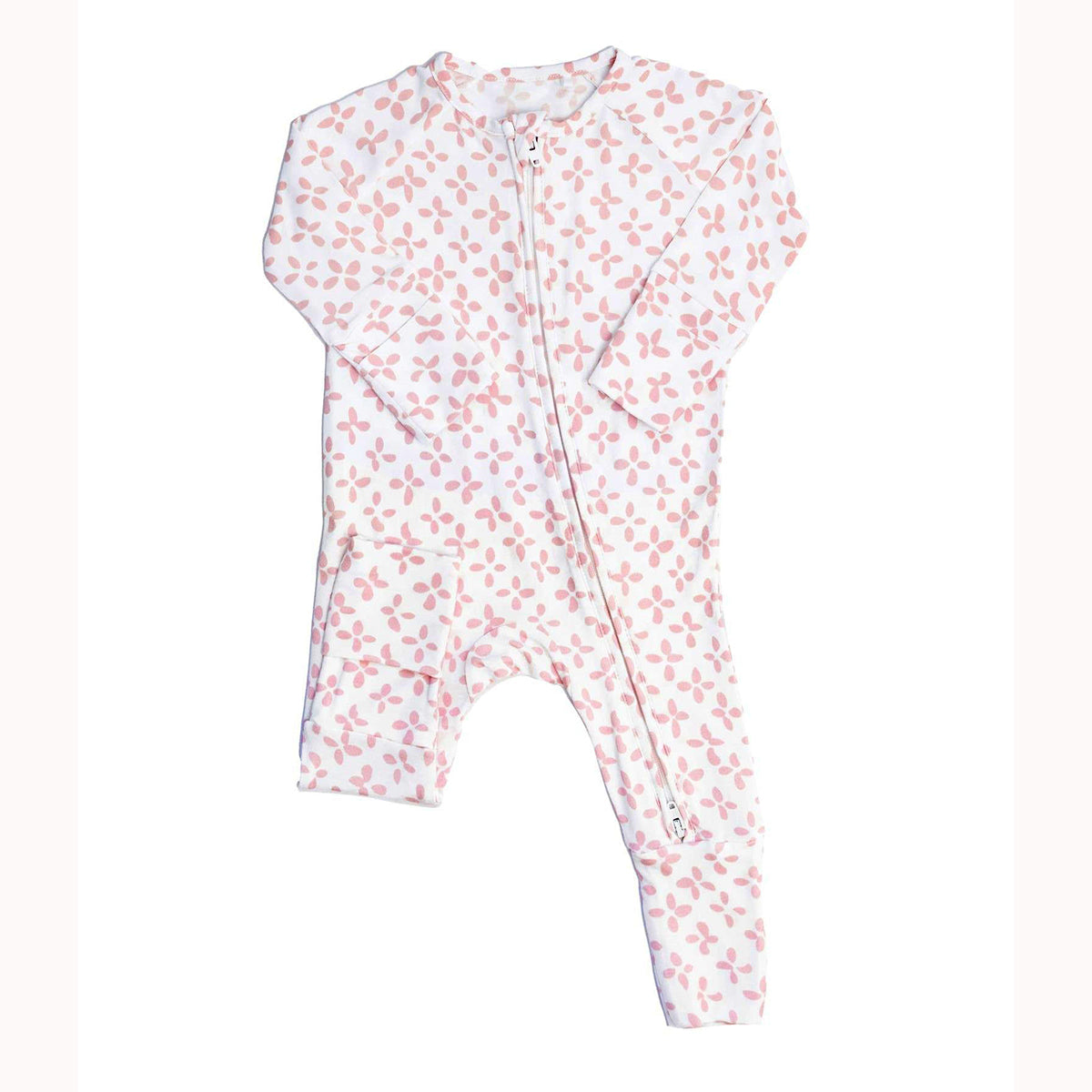 Pink Clover Sleep Romper by The Uptown Baby