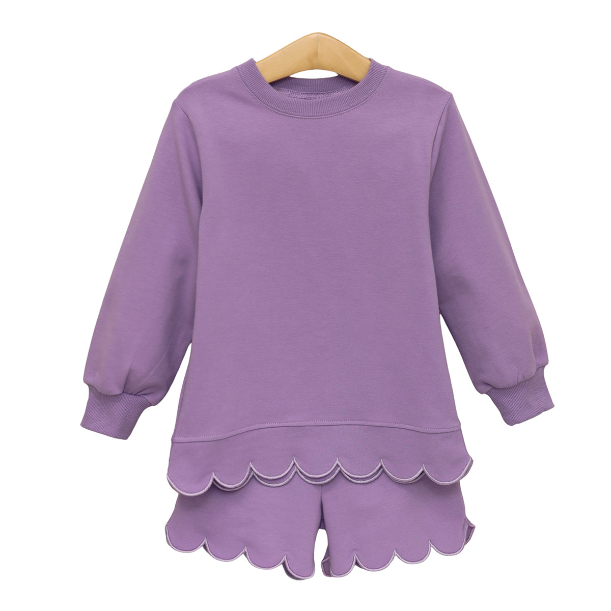Lavender Scalloped Sophia Set by Trotter Street Kids