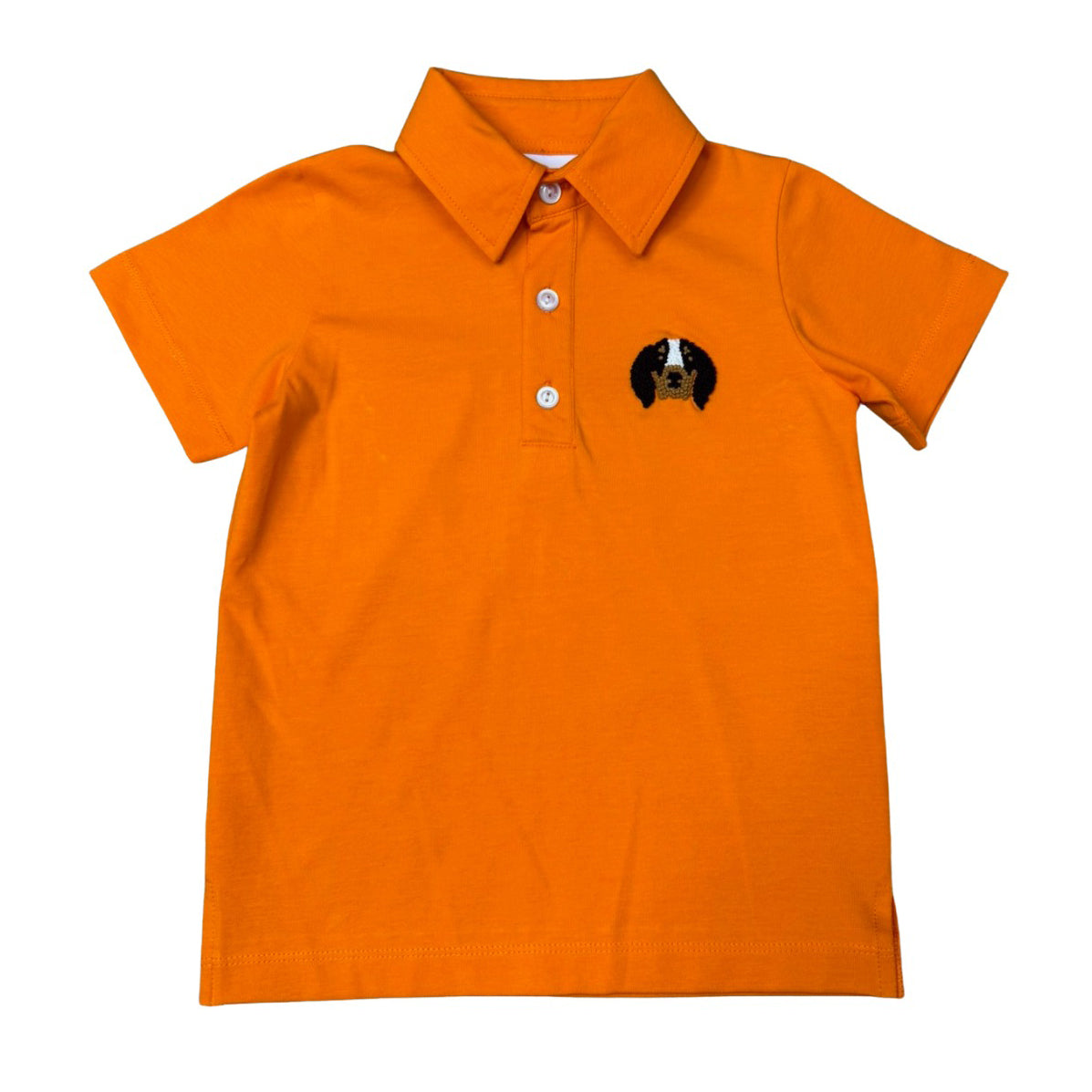 Orange Hound Dog Polo Shirt by Whimsy Bay Kids