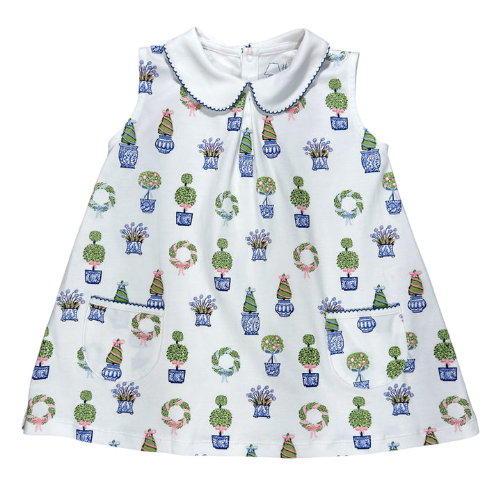 Spring Topiaries Pocket Twirl Dress by Heyward House