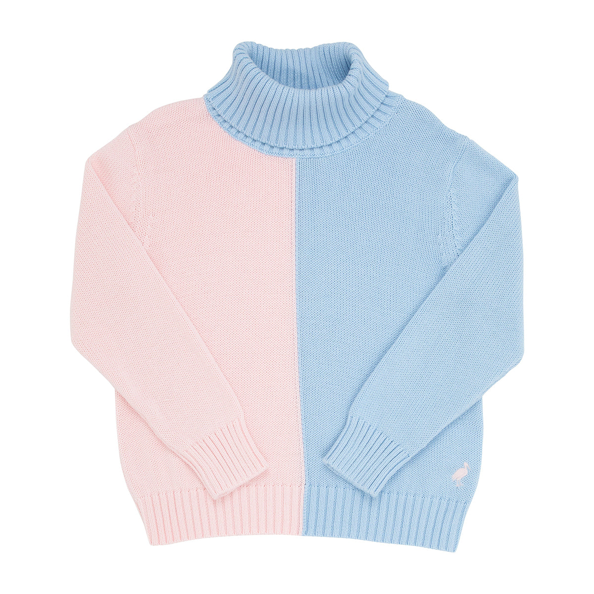 Pink / Blue Townsend Turtleneck Sweater by The Beaufort Bonnet Company