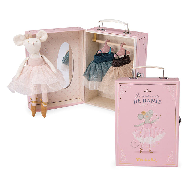 Tutus Little School of Dance Suitcase and Doll by Moulin Roty