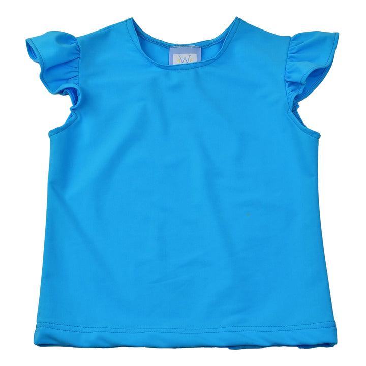 Turquoise Angel Sleeve Tee by Color Works