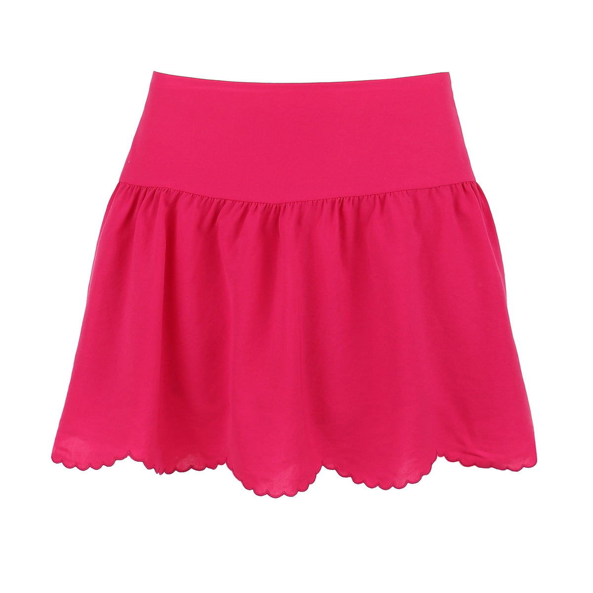 Fuchsia Scalloped Skirt by Gabby