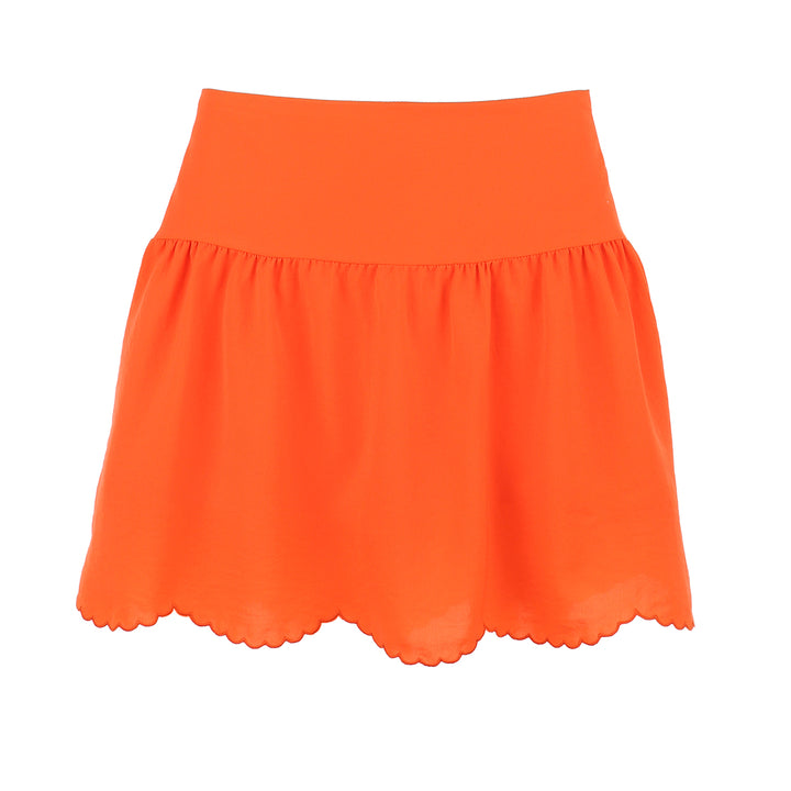 Orange Scalloped Skirt by Gabby