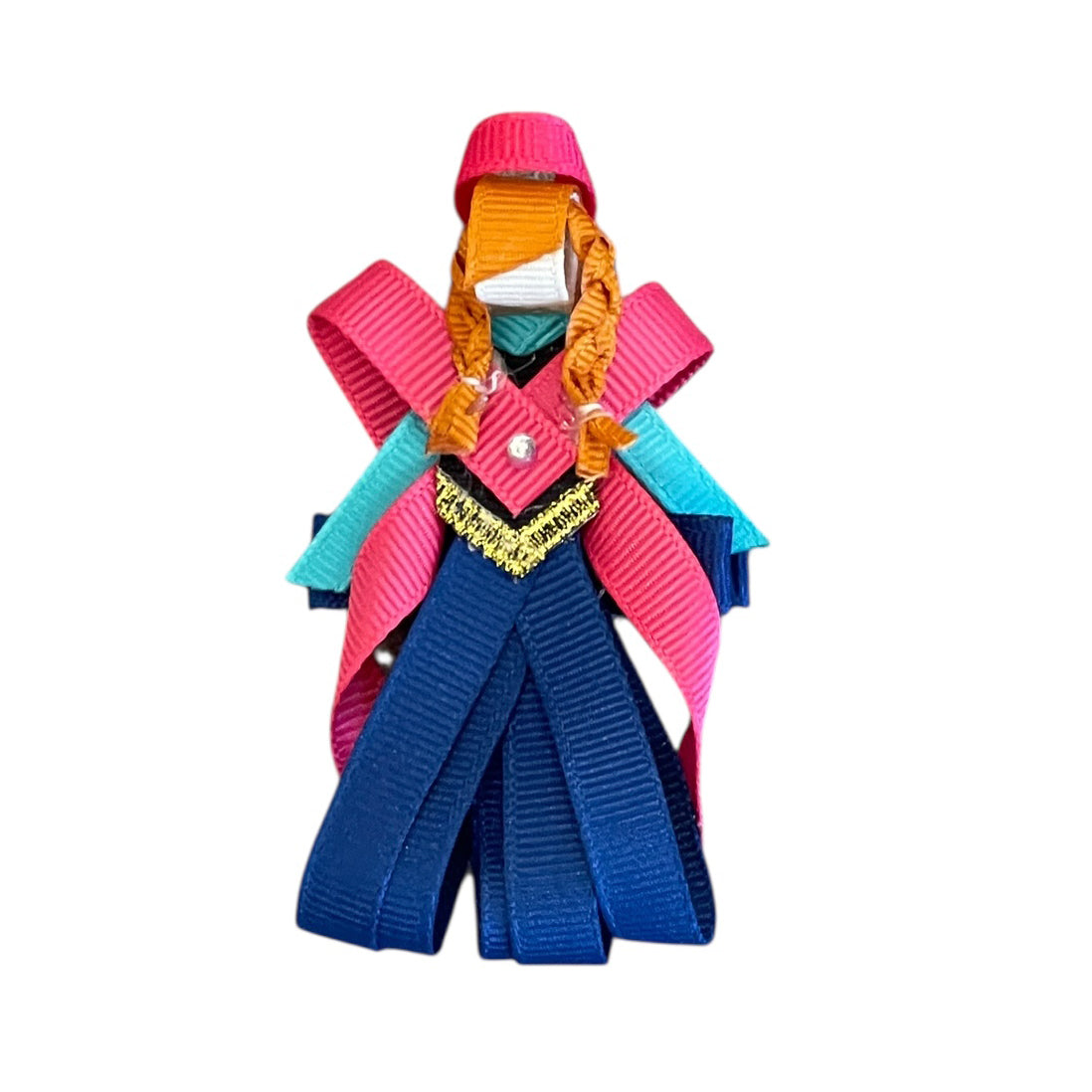 Royal Blue / Fuchsia Princess (Anna) Sculpture Bow by Beyond Creations