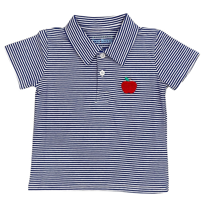 Back-to-School Apple Polo by Itsy Bitsy