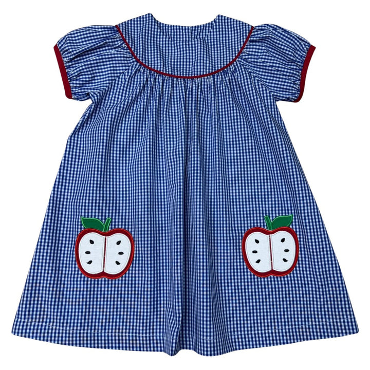 Apple Applique Pockets Dress by Delaney