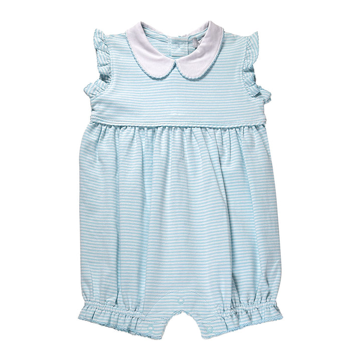 Aqua Stripe Girl's Bubble