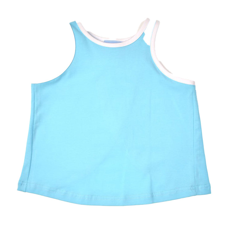 Aqua Top with White Trim by Funtasia Too