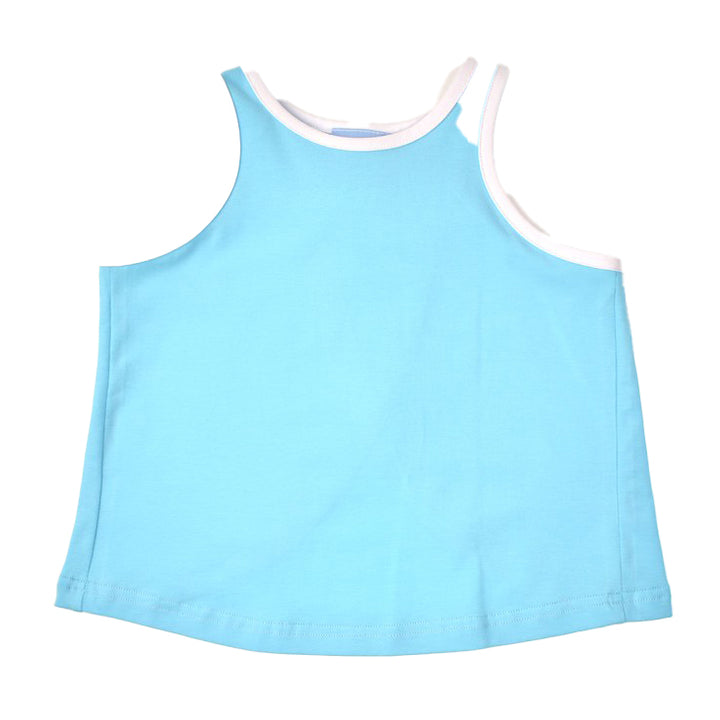 Aqua Top with White Trim by Funtasia Too