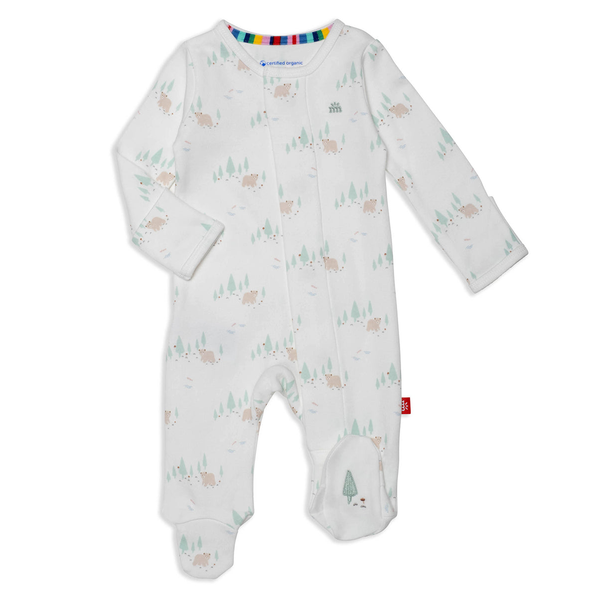 Babe in the Woods Organic Cotton Footie by Magnetic Me