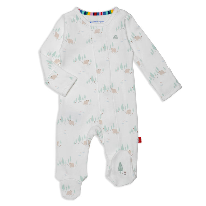 Babe in the Woods Organic Cotton Footie by Magnetic Me