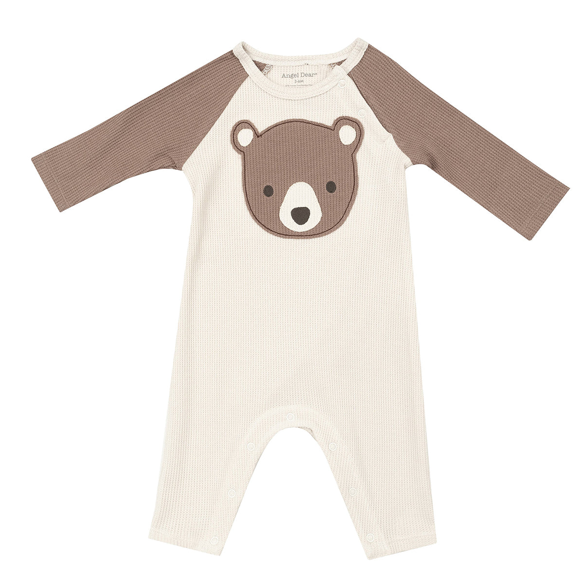 Baby Bear Applique Raglan Romper by Angel Dear