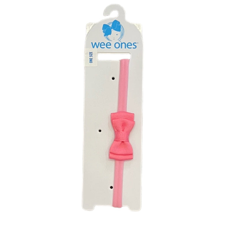 Wee Ones Baby Double Bowtie on Nylon Band (5 Colors)