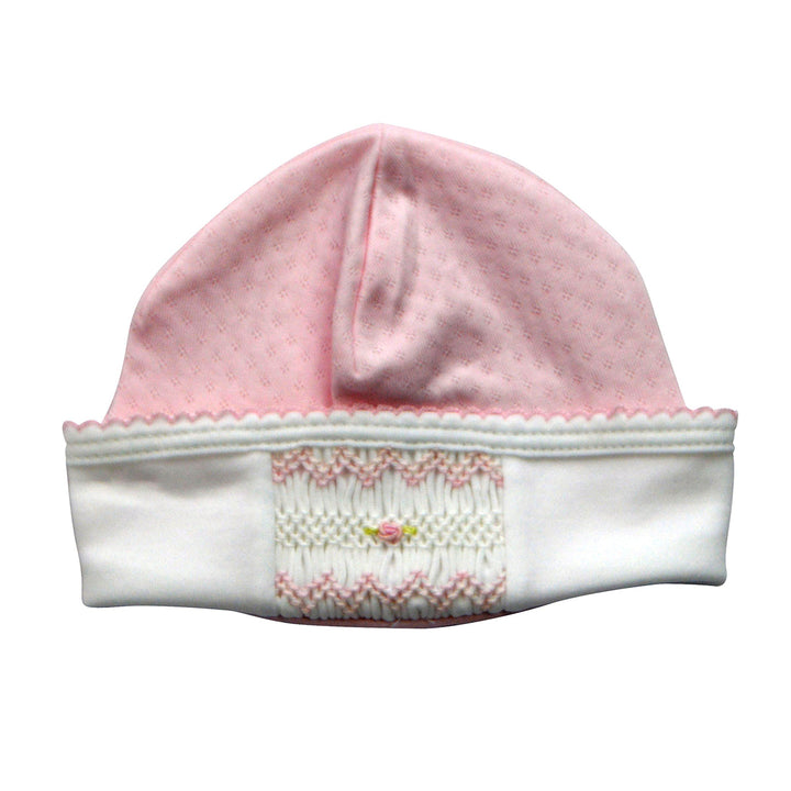 Girl Newborn Smocked Hat by Baby Threads
