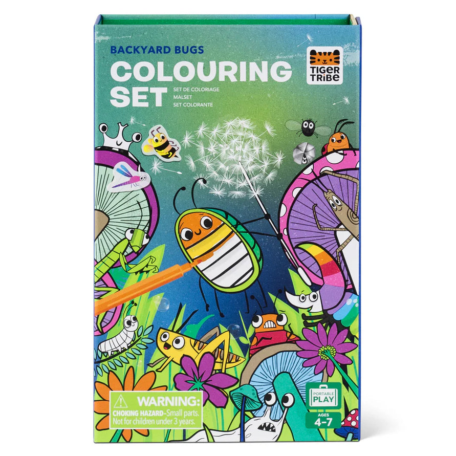 Backyard Bugs Coloring Set by Tiger Tribe
