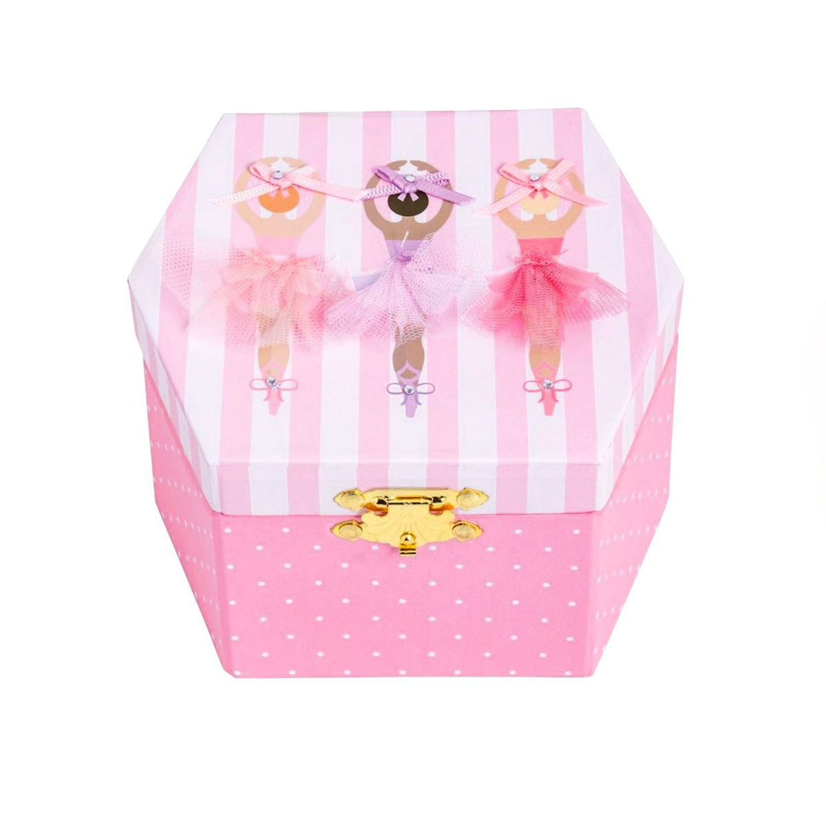 Three Ballerinas Musical Jewelry Box