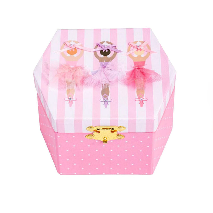 Three Ballerinas Musical Jewelry Box