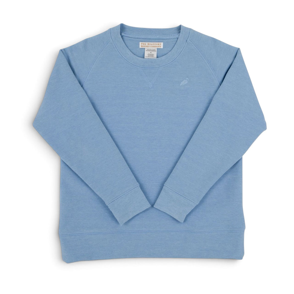 Heathered Barrington Blue Cassidy Comfy Crewneck by The Beaufort Bonnet Company
