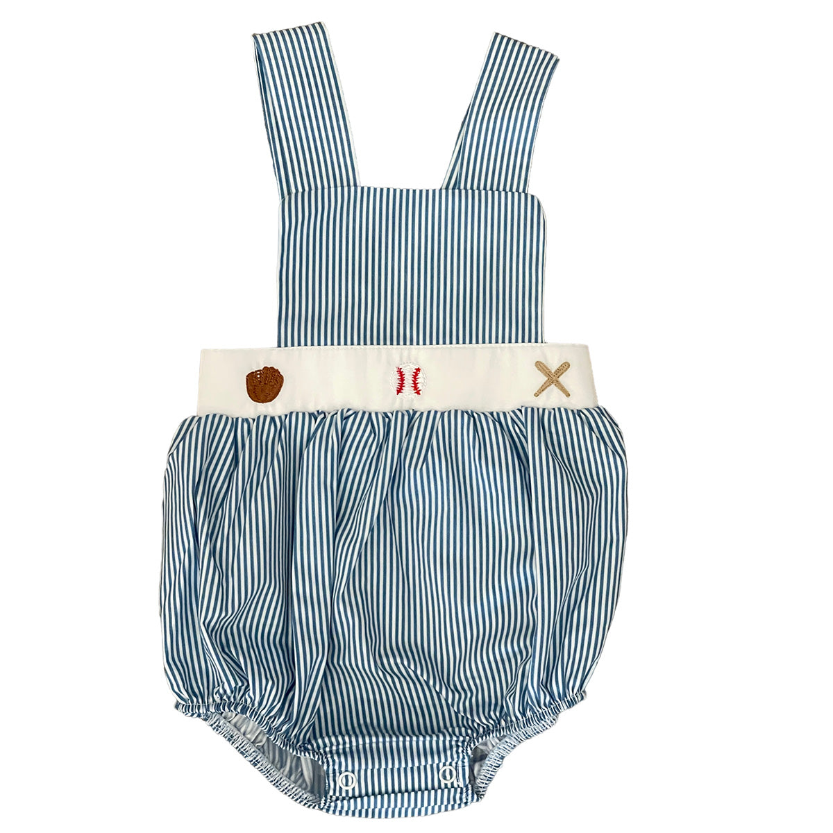 Magnolia Steel Baseball Boy's Romper