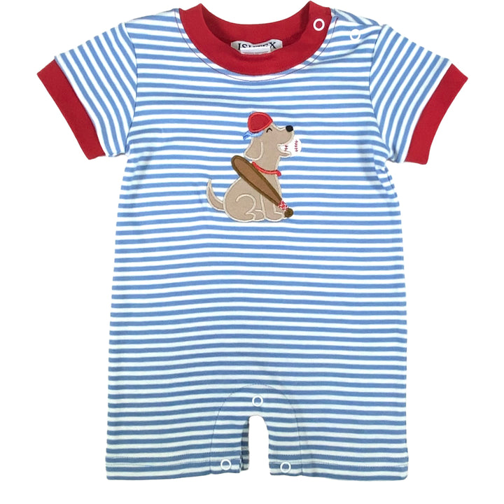 Baseball Dog Boy's Romper by Ishtex