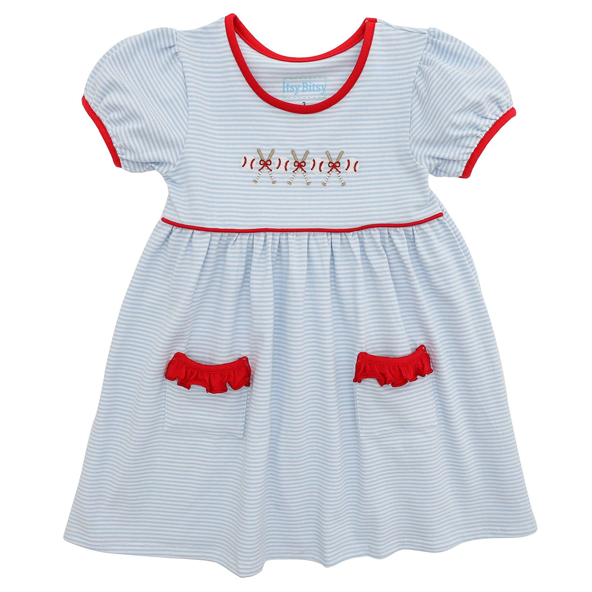 Baseball Dress by Itsy Bitsy